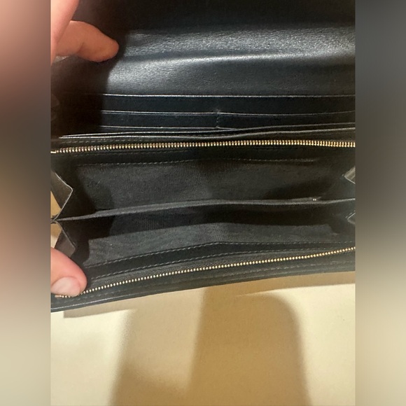 Gucci Marmont Floral Bow Navy Continental Wallet - Picture 9 of 13